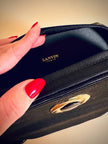 Borsa ottagonale in raso e tessuto canneté “Lanvin”