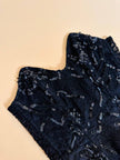Bustier in pizzo nero con ricamo in paillettes “Ritmo by La Perla”
