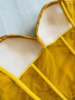 Bustier La Perla micro plissè color ambra