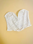 Bustier in pizzo bianco La Perla