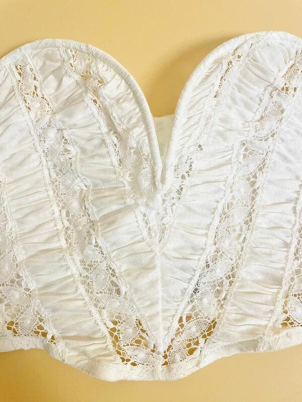 Bustier in pizzo bianco La Perla