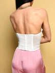 Bustier in pizzo bianco La Perla