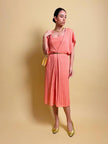 Button clip in paillettes rosa pesca