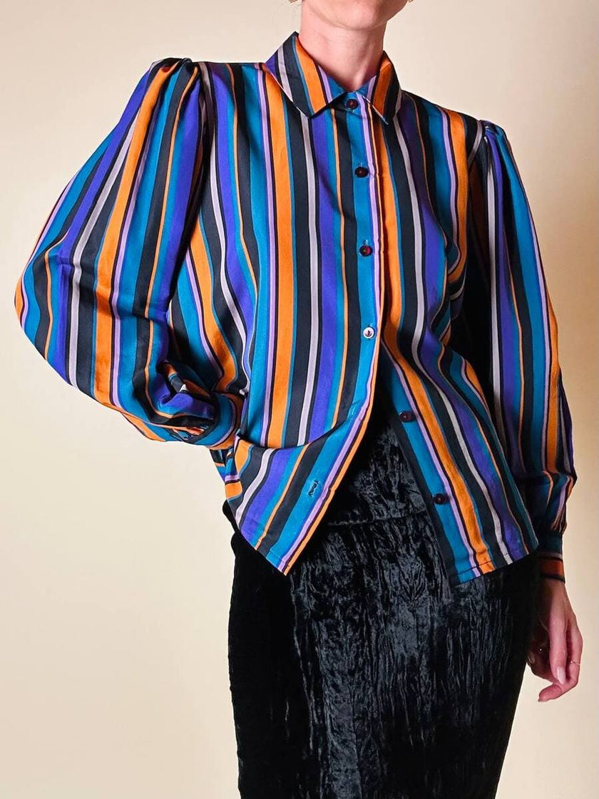 Camicia a righe multicolor “Yves Saint Laurent”