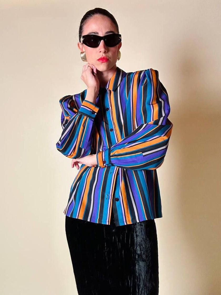 Camicia a righe multicolor “Yves Saint Laurent”