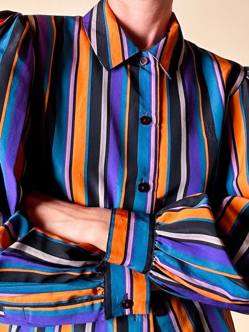 Camicia a righe multicolor “Yves Saint Laurent”