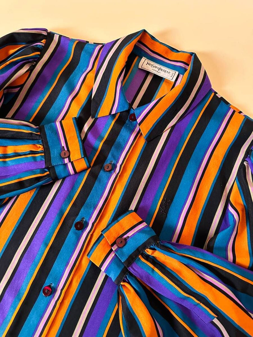 Camicia a righe multicolor “Yves Saint Laurent”