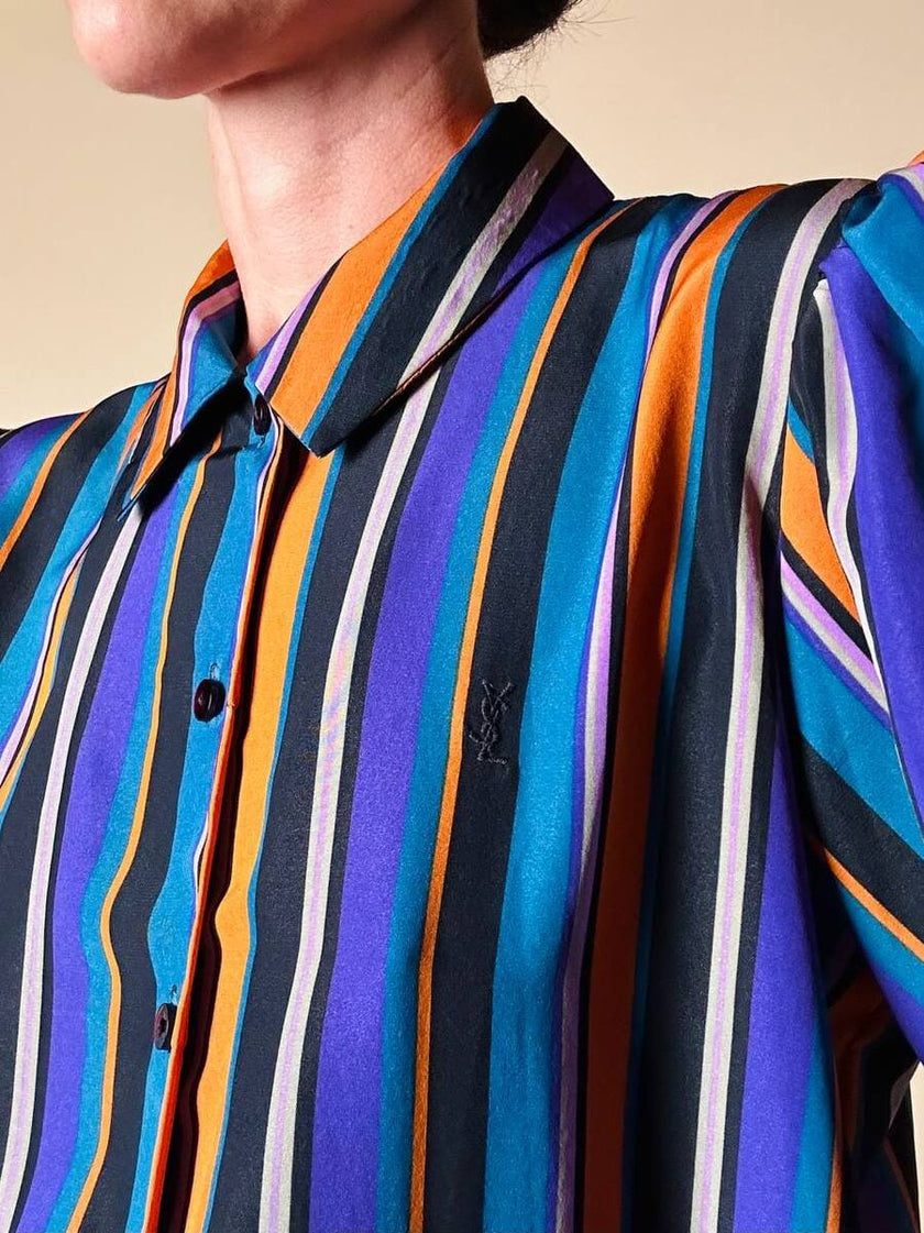 Camicia a righe multicolor “Yves Saint Laurent”