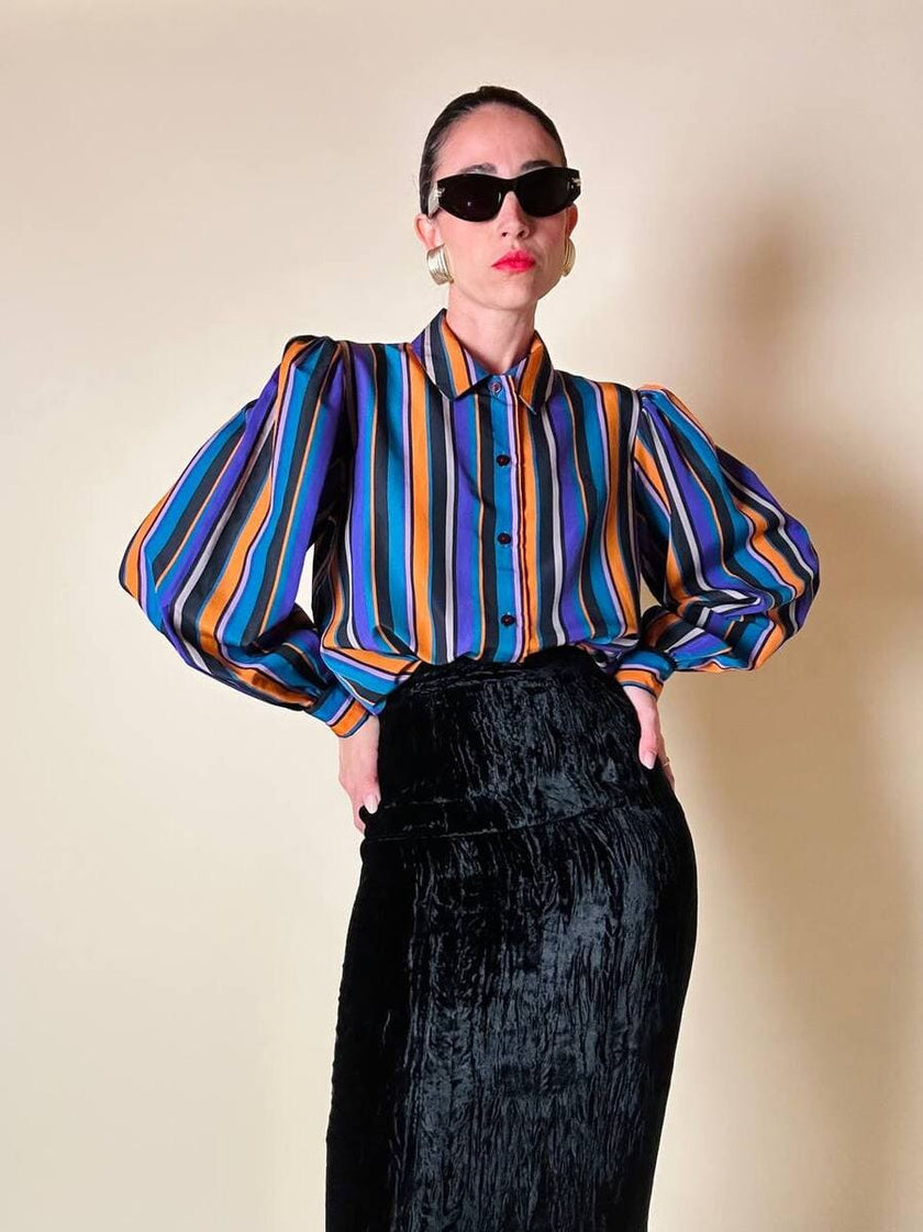 Camicia a righe multicolor “Yves Saint Laurent”