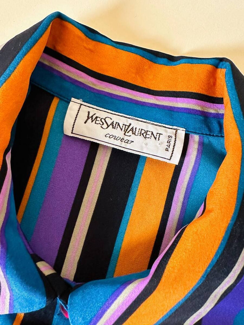 Camicia a righe multicolor “Yves Saint Laurent”