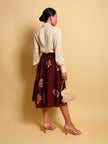 Camicia Valentino in seta jaquard beige