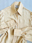 Camicia Valentino in seta jaquard beige