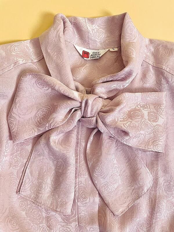 Camicia in seta Jaquard lilla