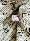 Camicia in seta fantasia verde lichene 