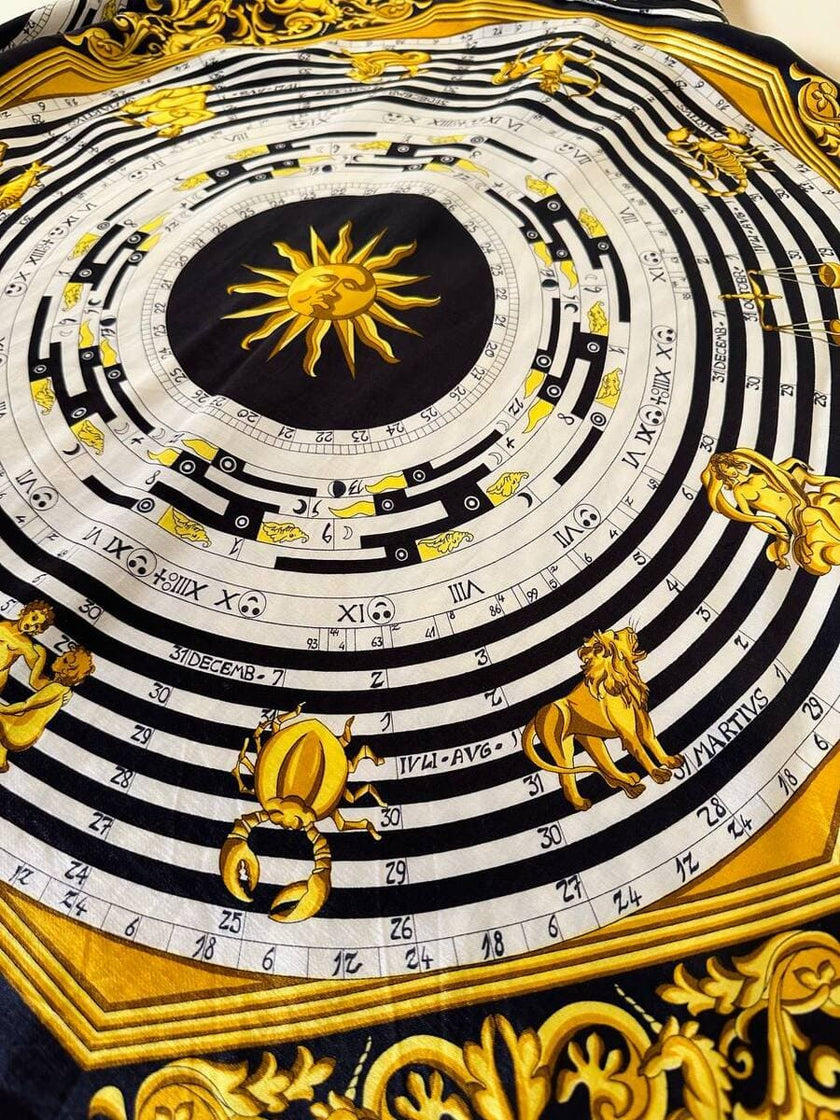 Camicia fantasia optical con segni dello zodiaco “Nara Camicie”