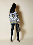 Camicia fantasia optical con segni dello zodiaco “Nara Camicie”