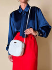 Longuette rossa con abbottonatura posteriore “Yves Saint Laurent”