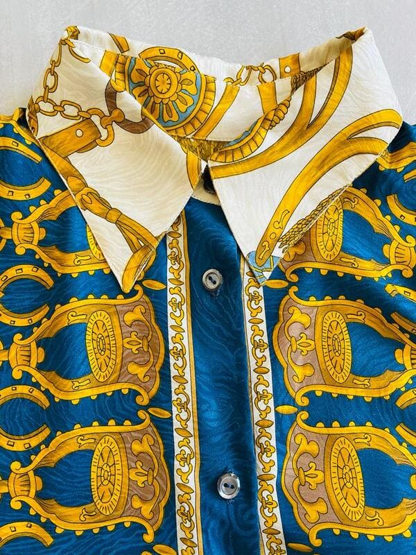 Camicia in seta fantasia Hermes