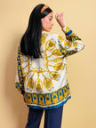 Camicia in seta fantasia Hermes