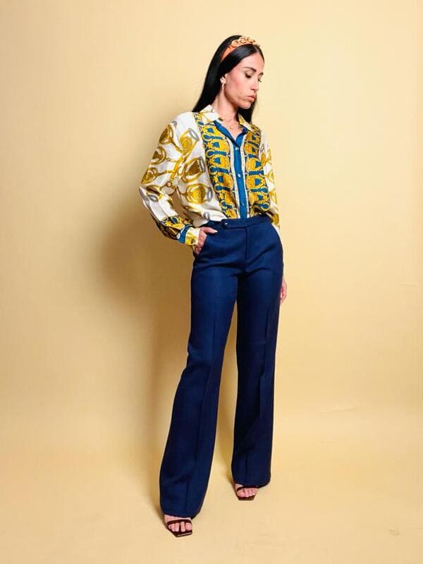 Camicia in seta fantasia Hermes
