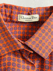 Camicia in seta fantasia cravatta 
