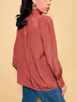 Camicia in seta fantasia cravatta 