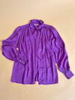 Camicia in seta Jaquard viola 