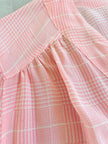 Camicia sartoriale in seta rosa fantasia principe di Galles