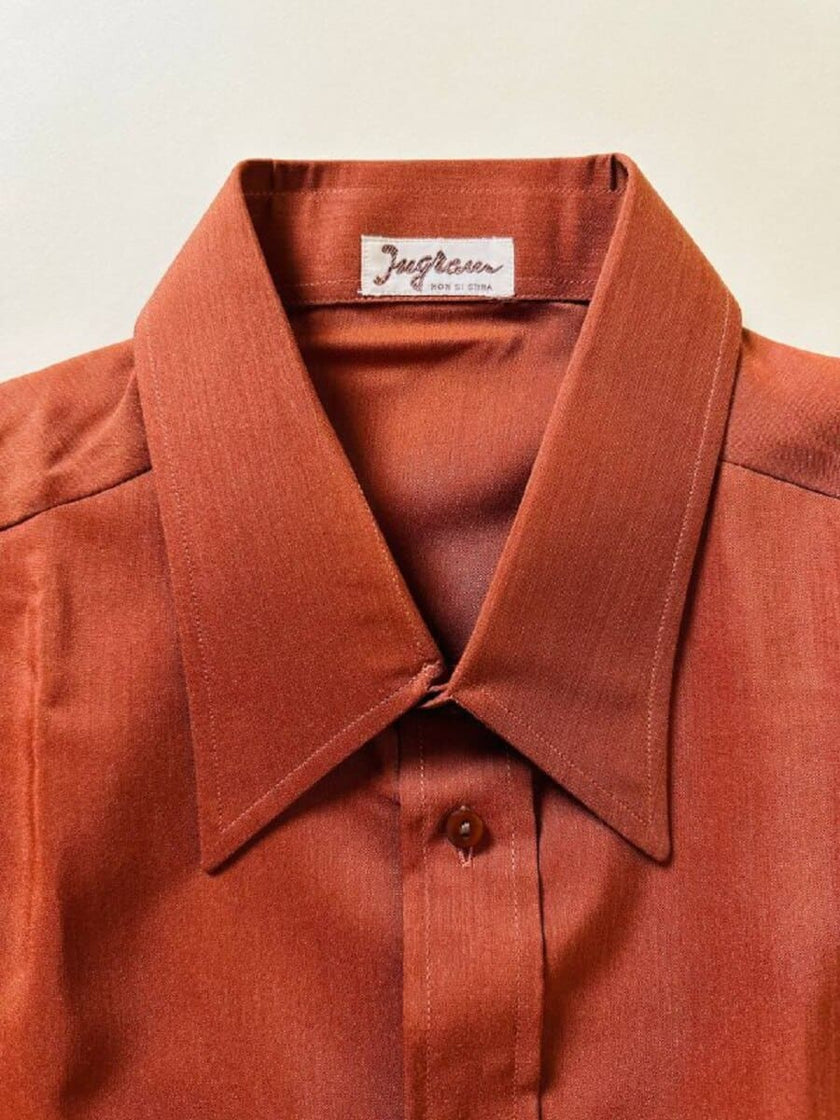 Camicia oversize color ruggine 
