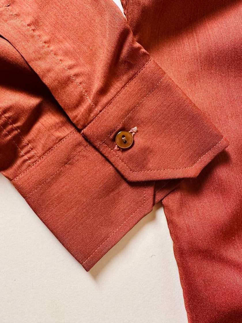 Camicia oversize color ruggine 