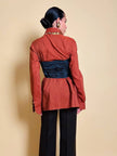Camicia oversize color ruggine 