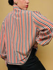 Camicia sartoriale in seta a righe 