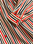 Camicia sartoriale in seta a righe 