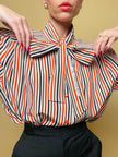 Camicia sartoriale in seta a righe 