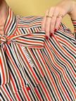Camicia sartoriale in seta a righe 