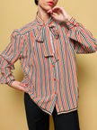 Camicia sartoriale in seta a righe 