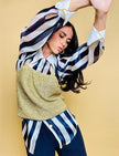 Camicia in organza righe