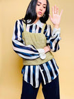 Camicia in organza righe
