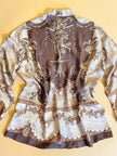 Camicia in pura seta fantasia grottesca