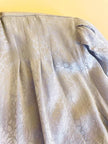 Camicia in seta Jacquard grigio perla