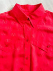 Camicia sartoriale in seta geranio Valentino