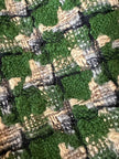 Cappottino sartoriale in tweed verde prato