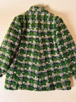 Cappottino sartoriale in tweed verde prato