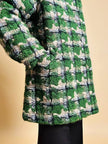 Cappottino sartoriale in tweed verde prato