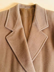 Cappotto doppiopetto in drap di lana cammello 