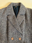 Cappotto Elena Miròin lana boutonné con motivo spinato