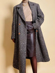 Cappotto Elena Miròin lana boutonné con motivo spinato