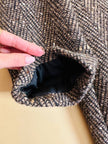 Cappotto Elena Miròin lana boutonné con motivo spinato