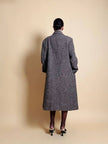 Cappotto Elena Miròin lana boutonné con motivo spinato
