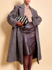 Cappotto Elena Miròin lana boutonné con motivo spinato